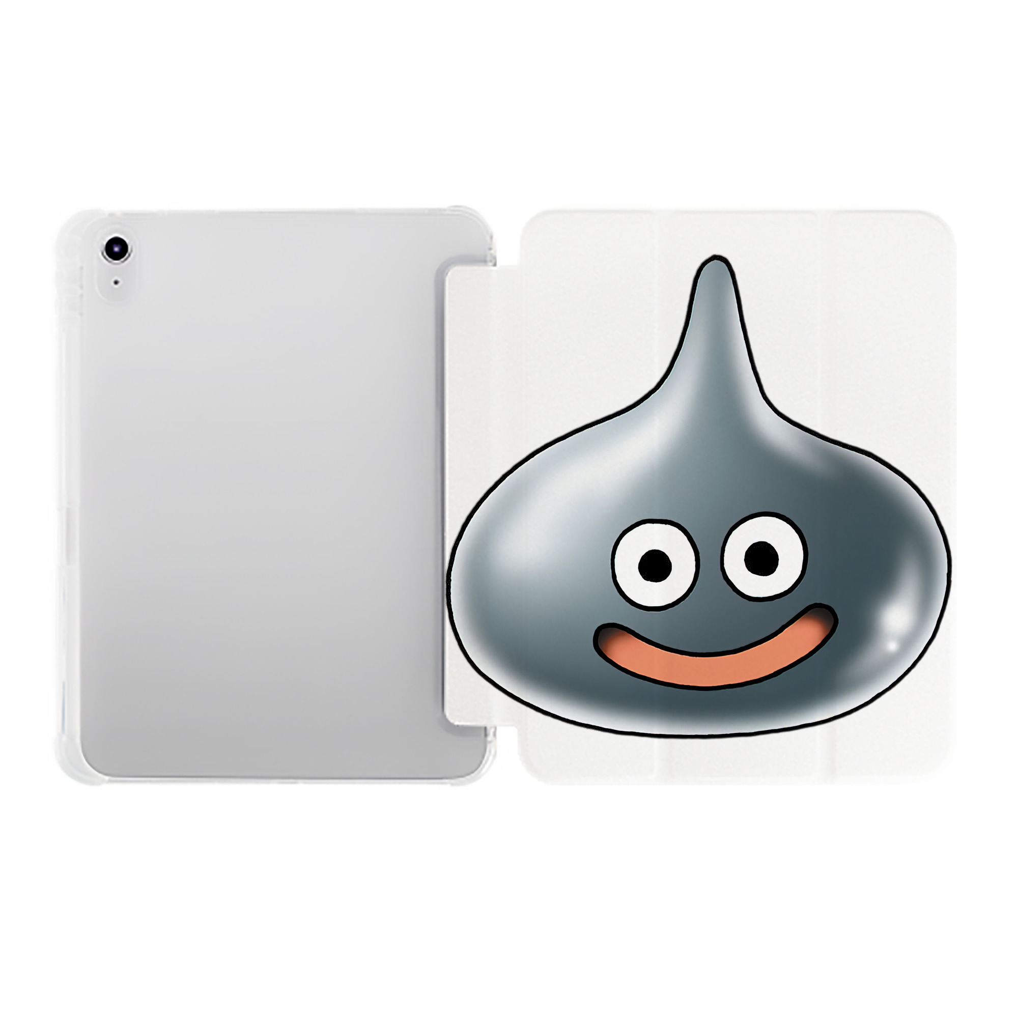 （画像用） ドラゴンクエスト Doragon Kuesuto Dragon Quest IPad ケース ペン収納付き 三つ折りスタンド PUレザー×シリコン 対応機種9.5/10.5/10.9インチ